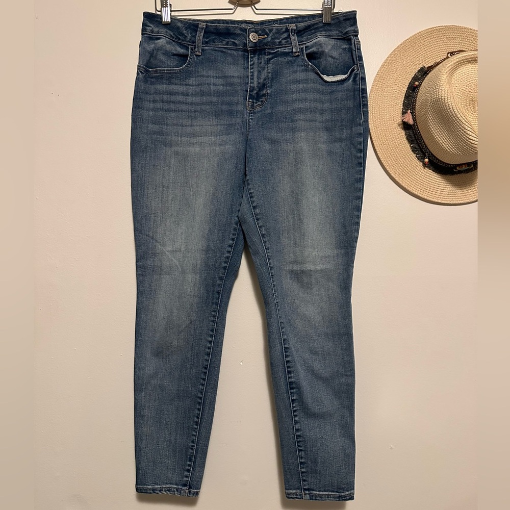 Maurices Dark Blue Skinny Jeans